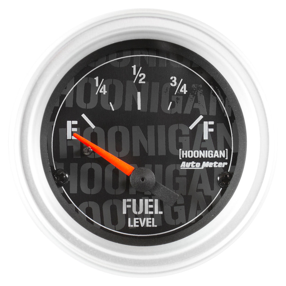 AutoMeter Gauge, Fuel Level, 2 1/16", 240OE to 33OF, Elec, Hoonigan