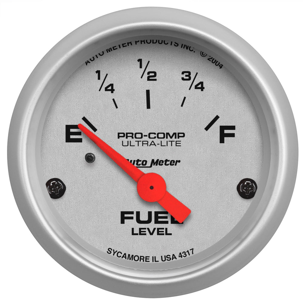 AutoMeter 2-1/16" Fuel Level, 0-30 Ohm, Pre `65 GM, Sse