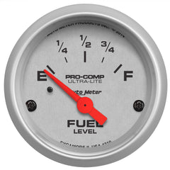 AutoMeter 2-1/16" Fuel Level 73-10 Ohm Linear, Ultra-Lite