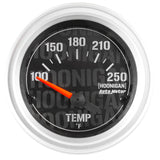 GAUGE, WATER TEMP, 2 1/16", 100-250?F, ELECTRIC, HOONIGAN
