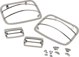 Kentrol Ensemble de protecteurs de phares 4 pièces 87-95 Jeep Wrangler YJ - argent poli