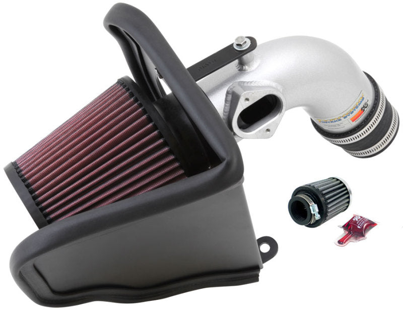 K&N Typhoon Cold Air Intake, Silver — 2012 Chevy Sonic 1.8L
