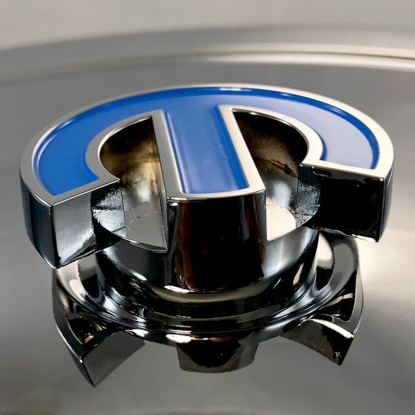 Proform Deluxe Air Cleaner Center Nut MOPAR Omega Style Chrome with Blue