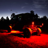 KC Hilites Cyclone V2 Led Replacement Lens Red Single