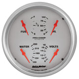 Autometer Gauge QUAD 5IN 240 E33 F ELEC Ultralite (ATM4410)