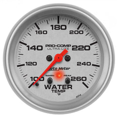 AutoMeter 2-5/8" Water Temperature, 100-260 F, Ultra-Lite — Driver