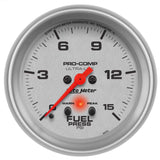 2-5/8" FUEL PRESSURE, 0-15 PSI, ULTRA-LITE — Driver