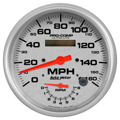 AutoMeter 5" Tachometer/Speedometer Combo, 8K RPM/160 MPH, Ultra-Lite