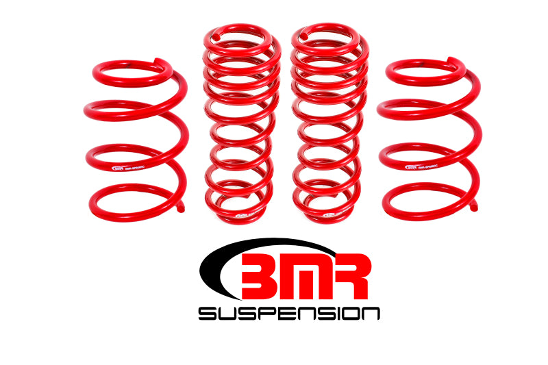 BMR Ressorts d'abaissement version Handling (jeu de 4) 05-14 S197 Mustang GT - rouge