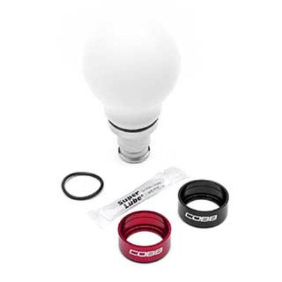 Cobb Pommeau de levier de vitesses lesté court Cobb Knob 6 vitesses 17-21 Honda Civic Type R - blanc