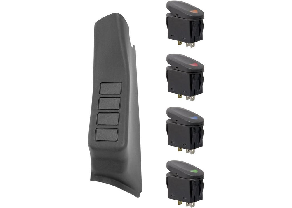 Rugged Ridge Apillar Switch POD Kitblackleft 0713 JEEP WRANGLER(JK)