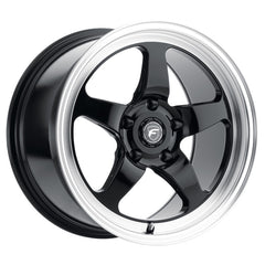 Forgestar D5 Drag 18x5 / 5x120.65 BS / ET-10 / 2.6 Gloss BLK / Diamond Lip 78.1 Bore