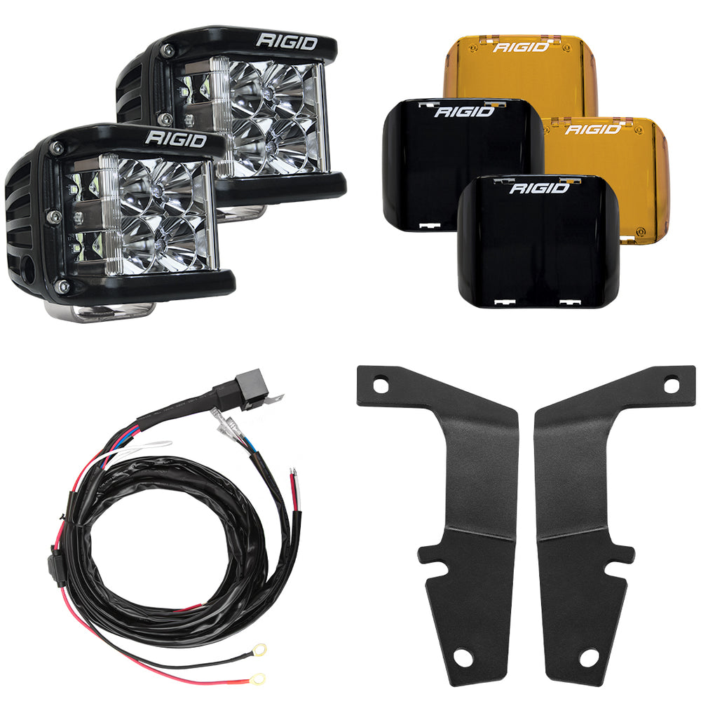 Rigid Industries 2010-2020 Toyota 4Runner A-Pillar Light Kit, Includes D-SS Flood