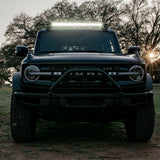Rigid Industries 2021+ Bronco Roof Rack Light Kit With A Sr Spot/Flood Combo Bar Included