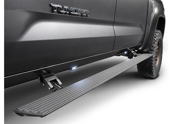 Go Rhino 2019+ Silverado 1500 4Dr Crew Cab Pickup Voltstep Electric Running Board Kit Powder Coat (20404887PC)