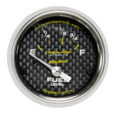 Autometer Gauge FUEL Level 2 1/16IN 16E TO 158F ELEC Carbon Fiber (ATM4718)