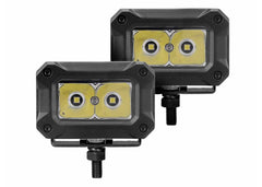 Go Rhino Bright Series 3X2 Rectangle Spot Light Kit Pair Blk