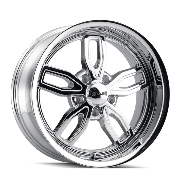 Ridler 608 20x8.5 / 5x127 BP / 0mm Offset / 78.3mm Hub Chrome Wheel