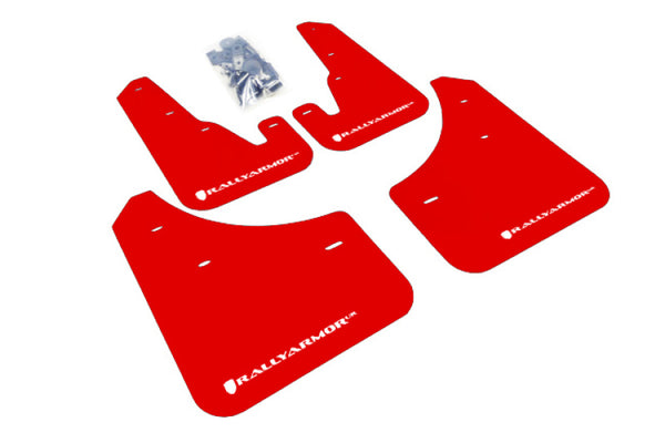 Rally Armor Garde-boue UR 04-09 Mazda3/Speed3 - rouge avec logo blanc