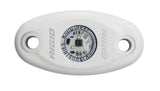 Rigid Industries A-Series LED Light, High Power, Cool White, White Housing, Single (480213)