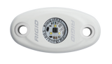 Rigid Industries A-Series LED Light, High Power, Cool White, White Housing, Single (480213) — view 3