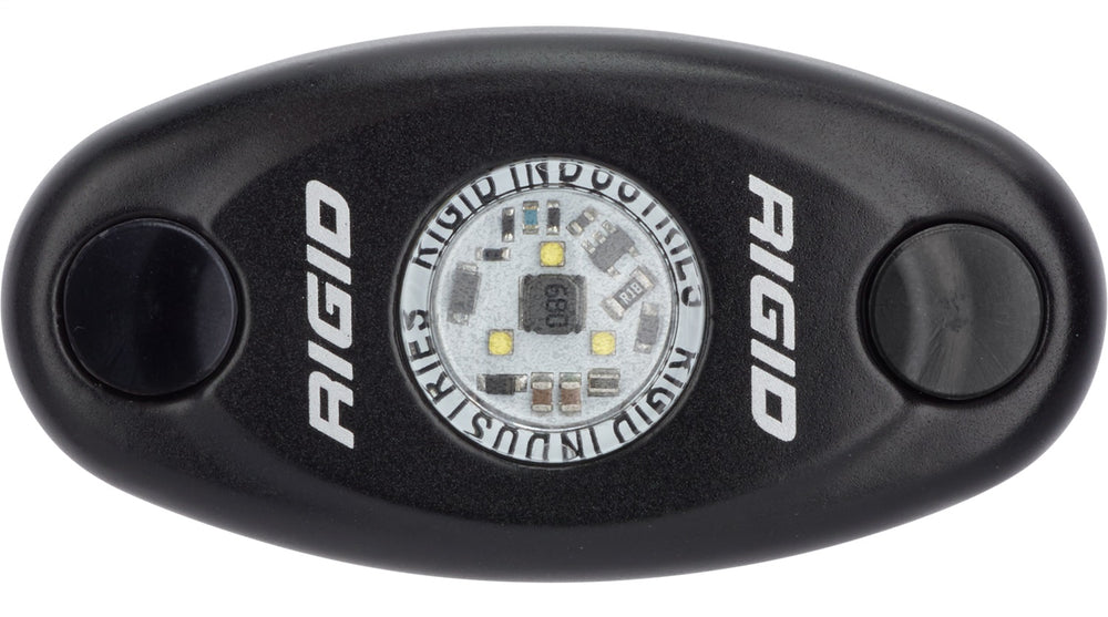 Rigid Industries A-Series LED Light, Low Power, Amber, Black Housing, Single