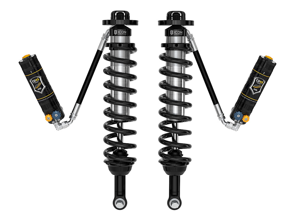 ICON 2021-2026 Ford Bronco, Front, 1.5-4” Lift, V.S. 2.5 Series Coilover Kit, Remote Reservoir w/ CDXS, Pair