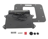 Kentrol 07-09 Jeep Wrangler JK Back Side License Plate Mount with LEDs - Textured Black
