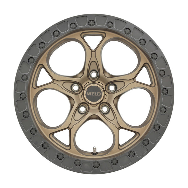 Weld Off-Road Roue W106 17X9.0 Ledge 5X127 ET00 BS5.00 71.5 - bronze satiné / noir satiné