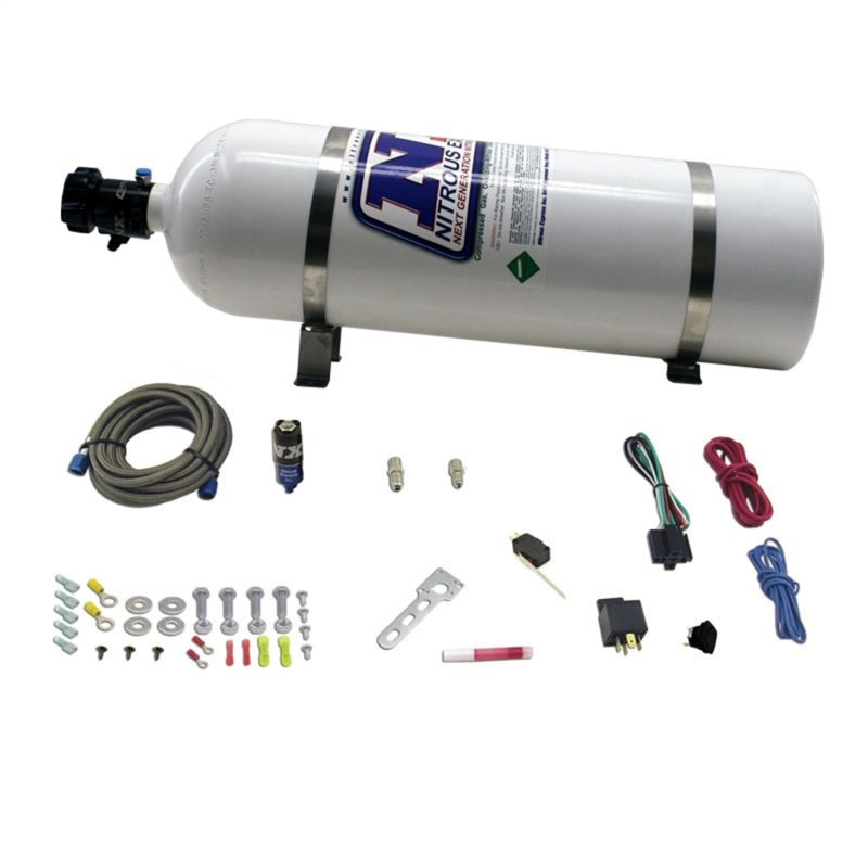 Nitrous Express Ensemble de nitreux sec diesel avec bouteille de 15lb/quincaillerie de montage pour 50HP