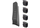 Rugged Ridge Apillar 4 Switch Pod Kitblackleft Side1116 Jeep Wrangler(Jk)