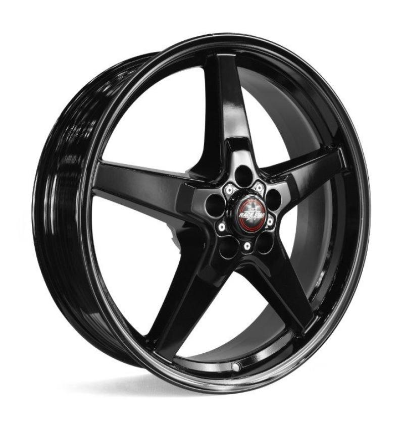 Race Star Roue 92 Drag Star Bracket Racer 20x6 5x115BC 3.20BS - noir brillant