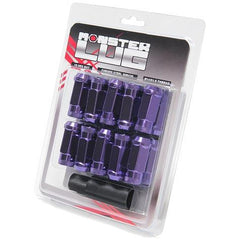 Wheel Mate Jeu de 4 écrous de roue antivol Monster - violet 14x1.50
