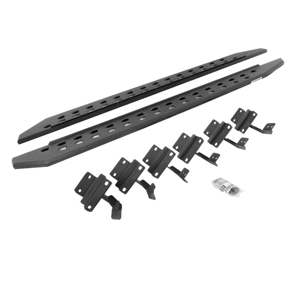 Go Rhino 2015-2026 F-150/2017-2026 F-250/F-350 Super Cab 80" RB20 Slim Line Running Boards Bedliner Coating Complete Set (69417780ST)