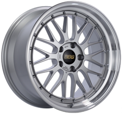 BBS LM 20x9.5 5x112 ET38 PFS Diamond Silver Center Diamond-Cut Rim Wheel - PFS/Clip Req