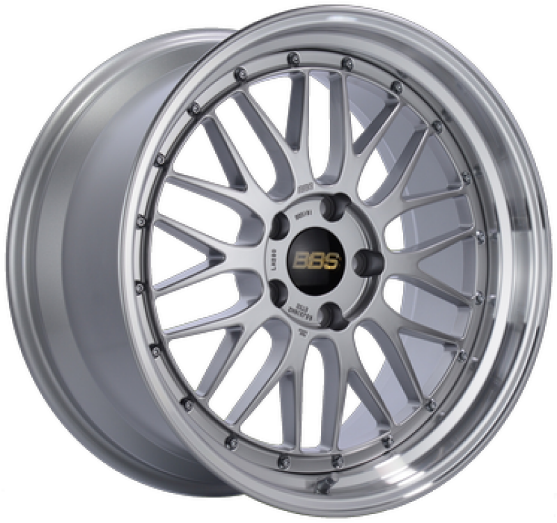 BBS Roue LM 20x8.5 5x114.3 ET30 PFS - centre argent Diamond, lèvre diamantée - PFS/agrafe 82mm requis