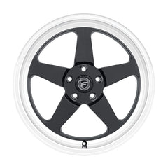 Forgestar Roue D5 Drag 18x12 / 5x120.65 / ET50 / 8.5 po BS - noir brillant