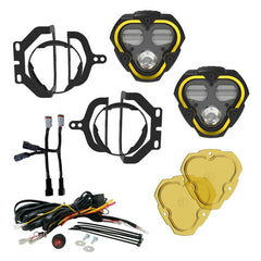 KC HiLiTES Phares antibrouillard SAE à double mode FLEX ERA 3 - ensemble maître à 2 phares pour pare-chocs Sport Jeep JL/JT