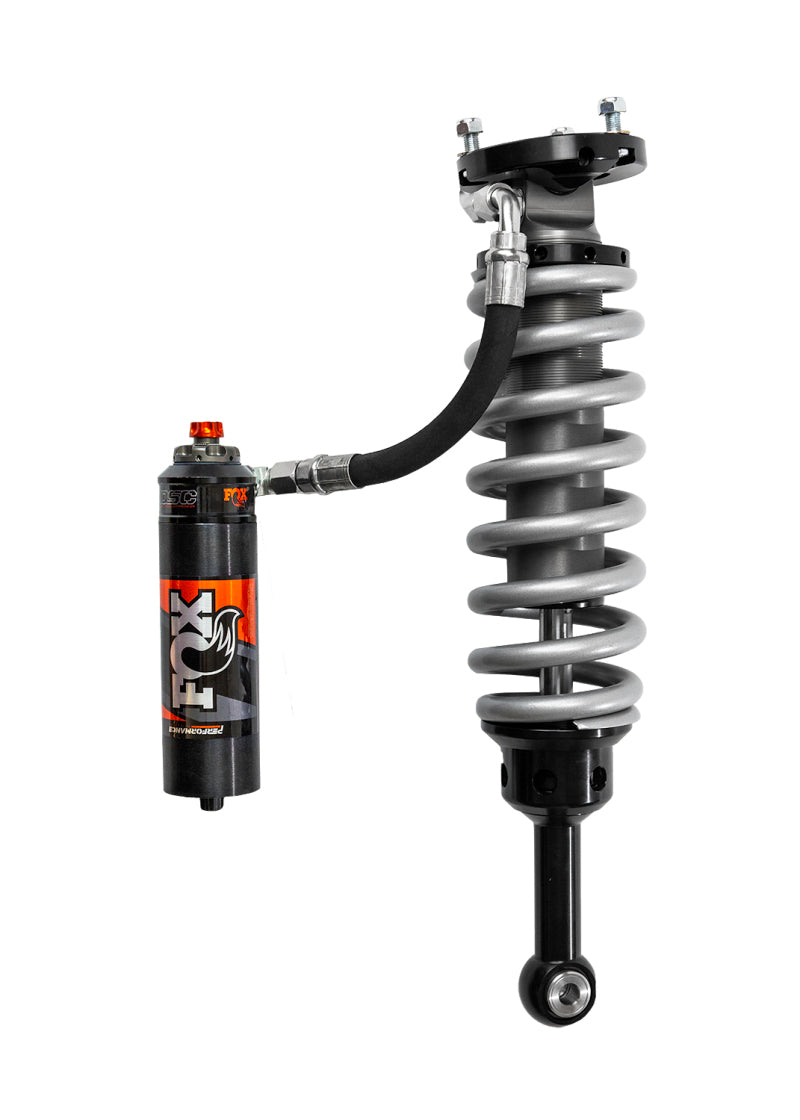 FOX 2.5 Truck Performance Elite Remote Reservoir Front Coilover Kit, DSC, 2 in Lift — 2005+ Toyota Tacoma (883-06-177)