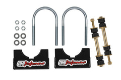 UMI Performance Aftermarket Rear End Sway Bar Installation Kit, 3-1/4in Axle Tubes (2244-325-B)