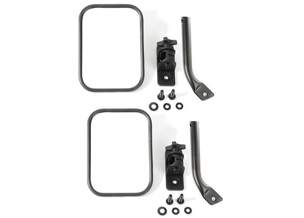 Rugged Ridge Tow Mirrors — 2004-2006 Jeep Wrangler TJ