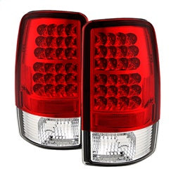 Spyder Feux arrière à DEL — rouge transparent — pour certains véhicules Chevrolet et GMC (5001542)