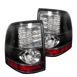 Spyder LED Tail Lights - Black — 2002-2005 Ford Explorer (5002952)