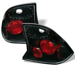 Spyder Euro Style Tail Lights - Black — 2000-2004 Ford Focus (5003072)