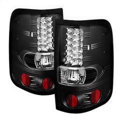 Spyder LED Tail Lights - Black — 2004-2008 Ford F-150 (5003249)