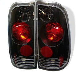 Spyder Euro Style Tail Lights - Black — for select Ford vehicles (5003348)