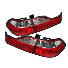 Spyder Feux arrière de style européen — rouge transparent — 1998-2000 Honda Accord (5004352)