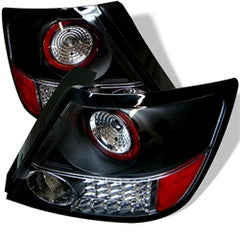 Spyder LED Tail Lights - Black — 2005-2010 Scion tC (5007704)