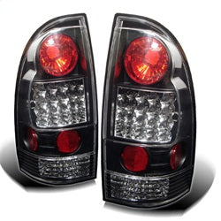 Spyder LED Tail Lights - Black — 2005-2015 Toyota Tacoma (5007919)