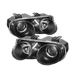 Spyder Phares à projecteur halo à DEL — noir — 1998-2001 Acura Integra (5008695)
